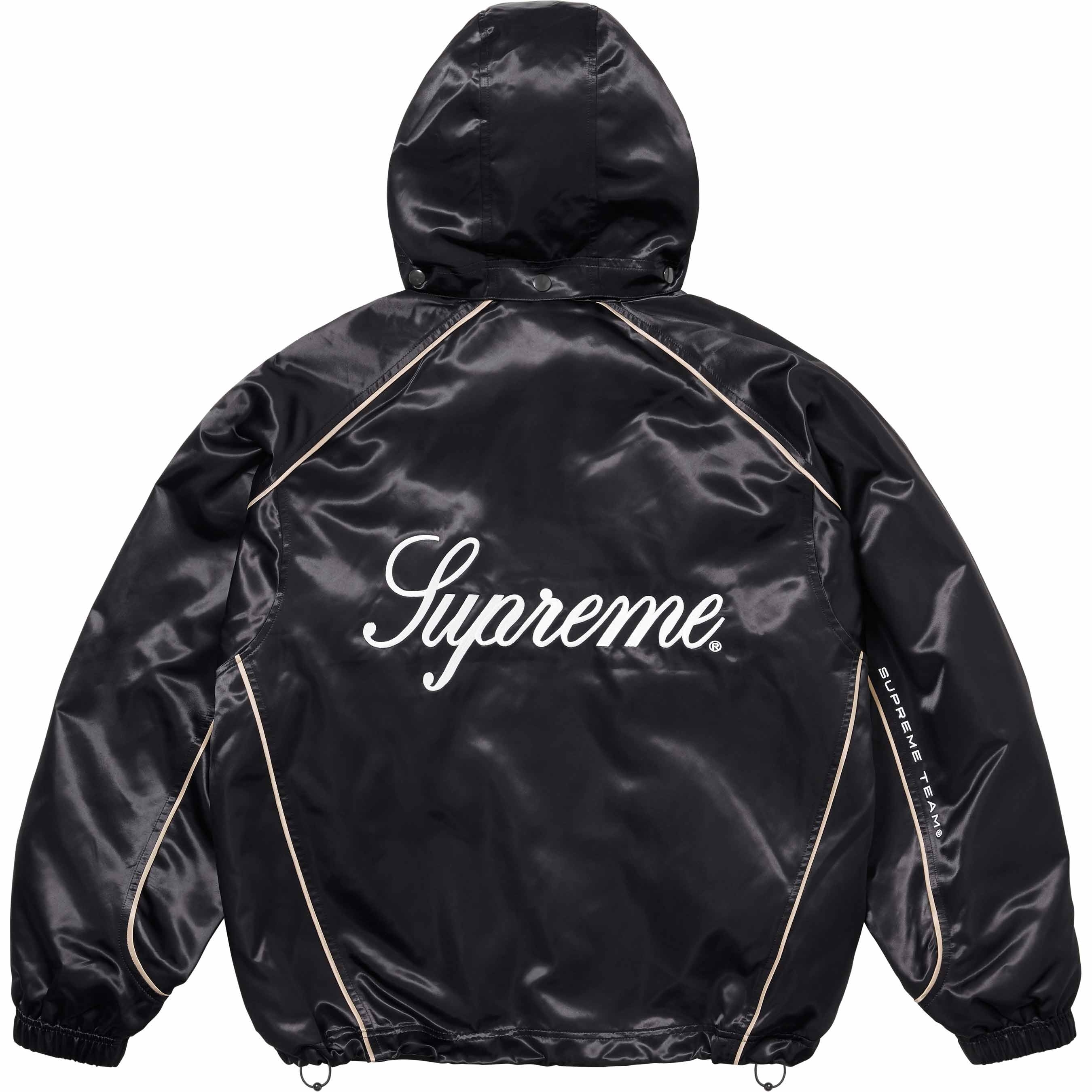 Satin Hooded Track Jacket view 16